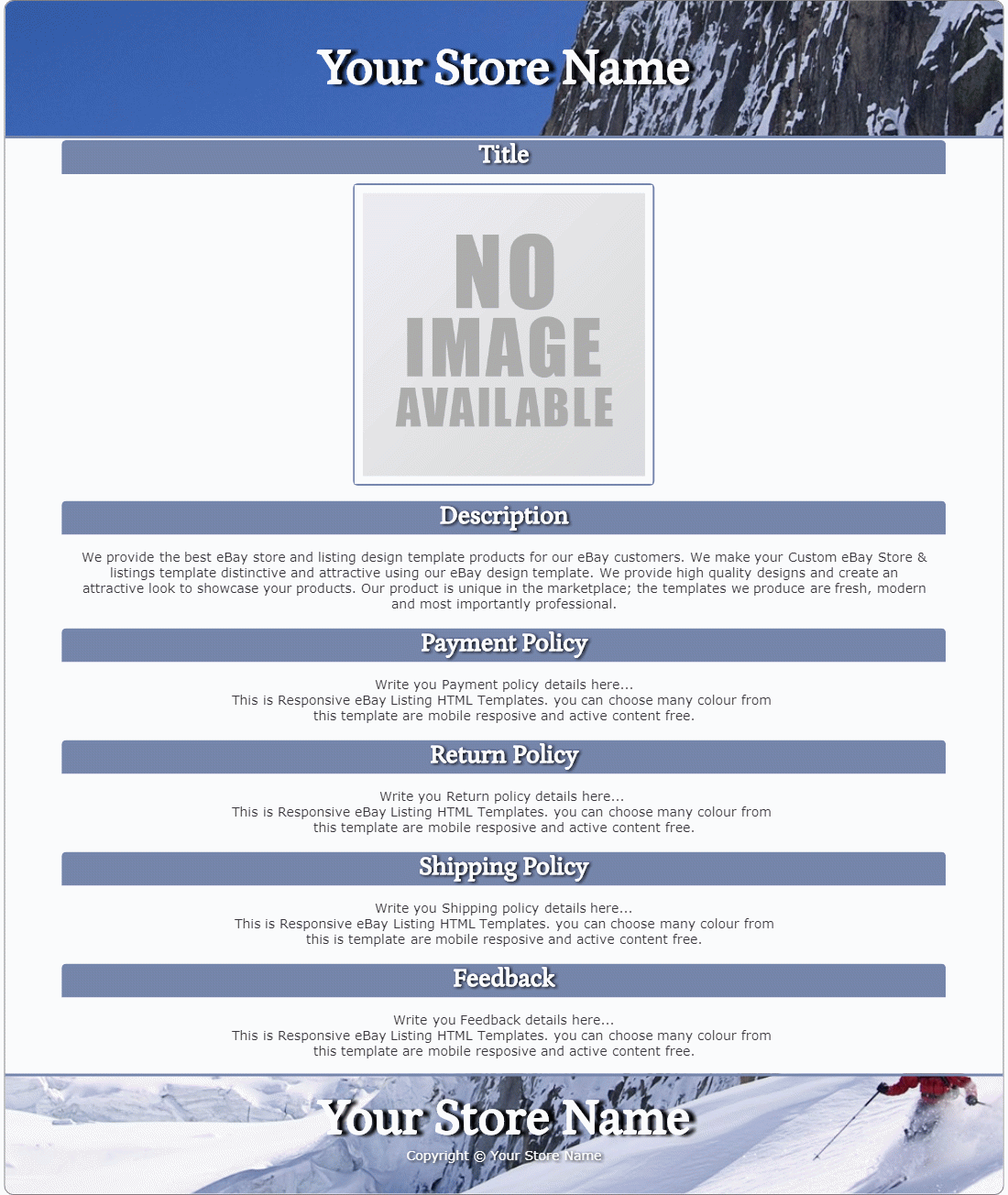 eTemplateWizard.com - eBay Auction / Listing Template