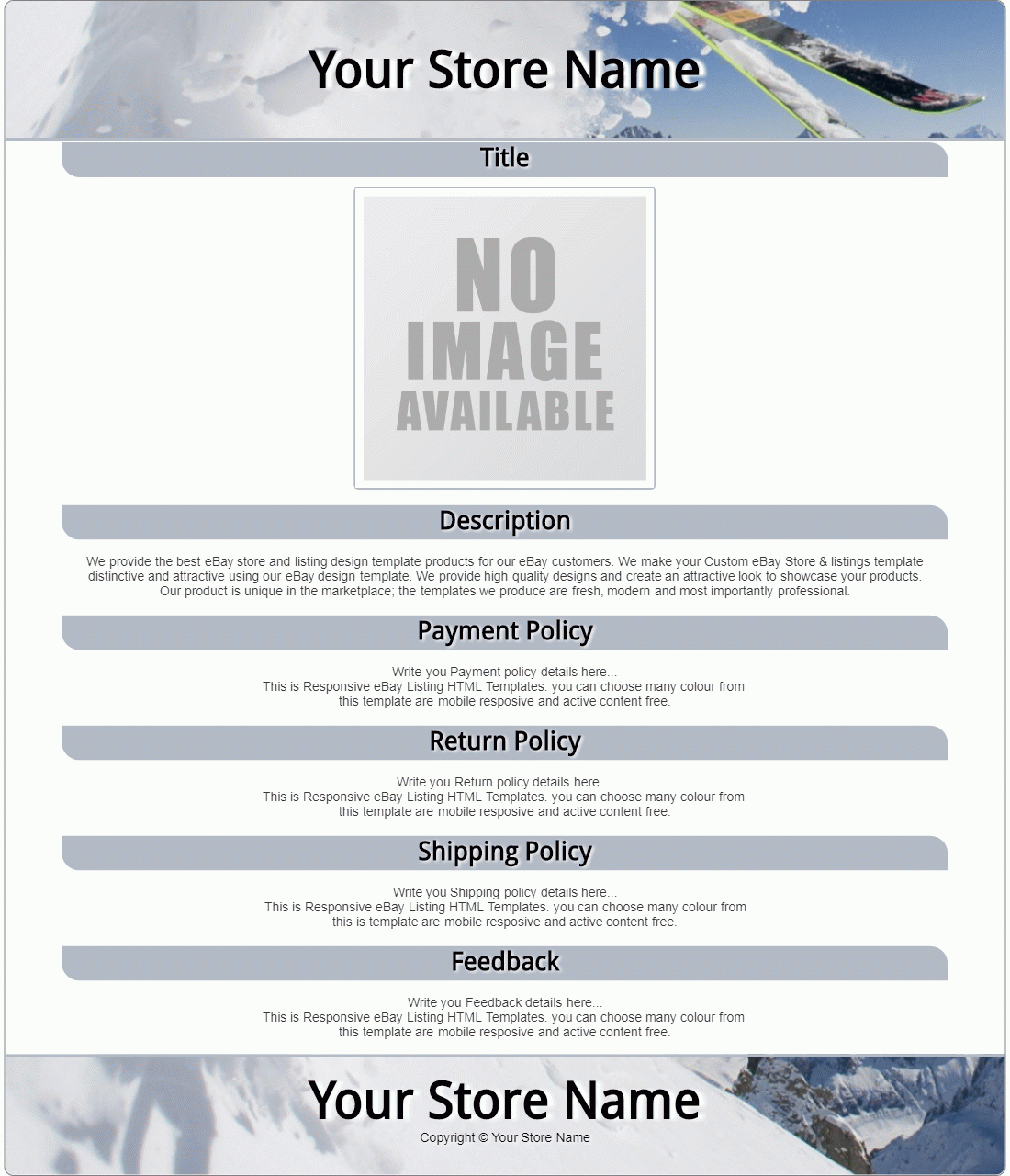 eTemplateWizard.com - eBay Auction / Listing Template
