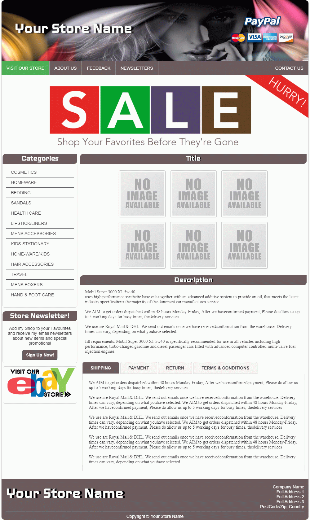 eTemplateWizard.com - eBay Auction / Listing Template